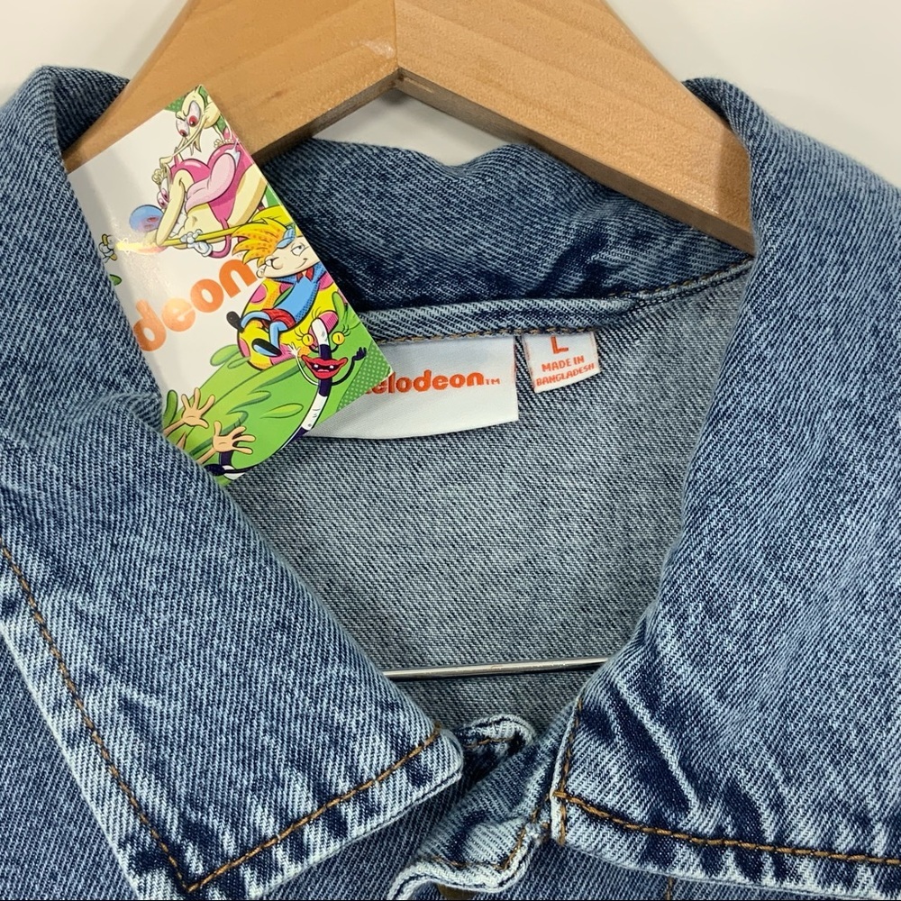 NWT NICKELODEON Jean Jacket Rugrats Size L - Picture 6 of 7